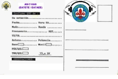 Trasera QSL AM7SAG